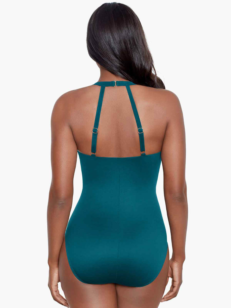 Miraclesuit Razzle Dazzle Bling One Piece In Nova Green