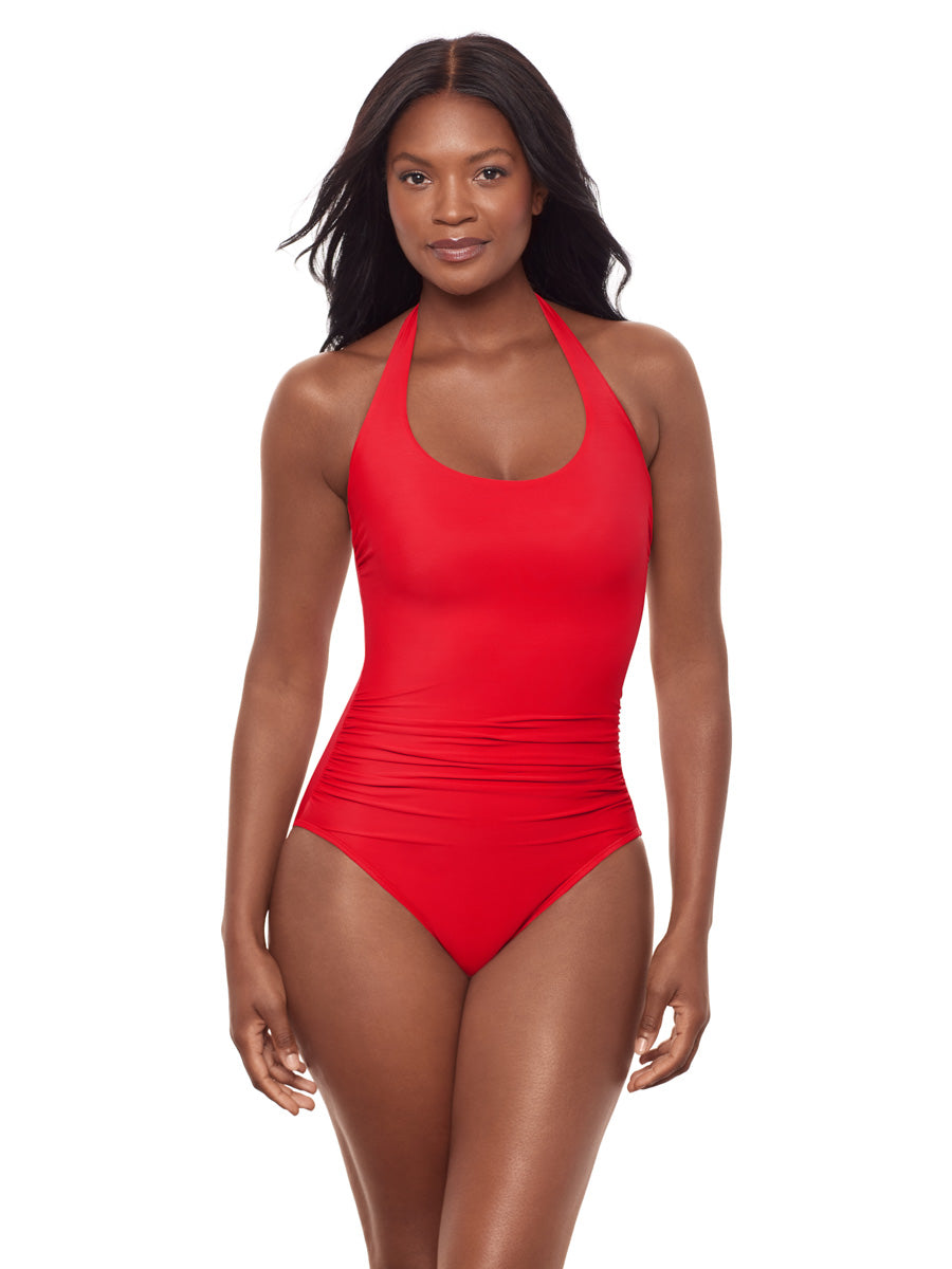 Miraclesuit Rock Solid Utopia One Piece In Poppy