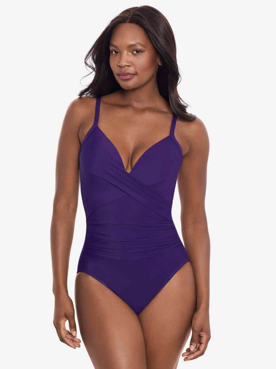 Miraclesuit Rock Solid Captivate One Piece In Mulberry