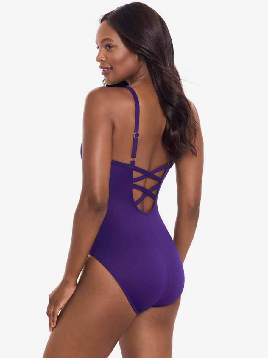Miraclesuit Rock Solid Captivate One Piece In Mulberry