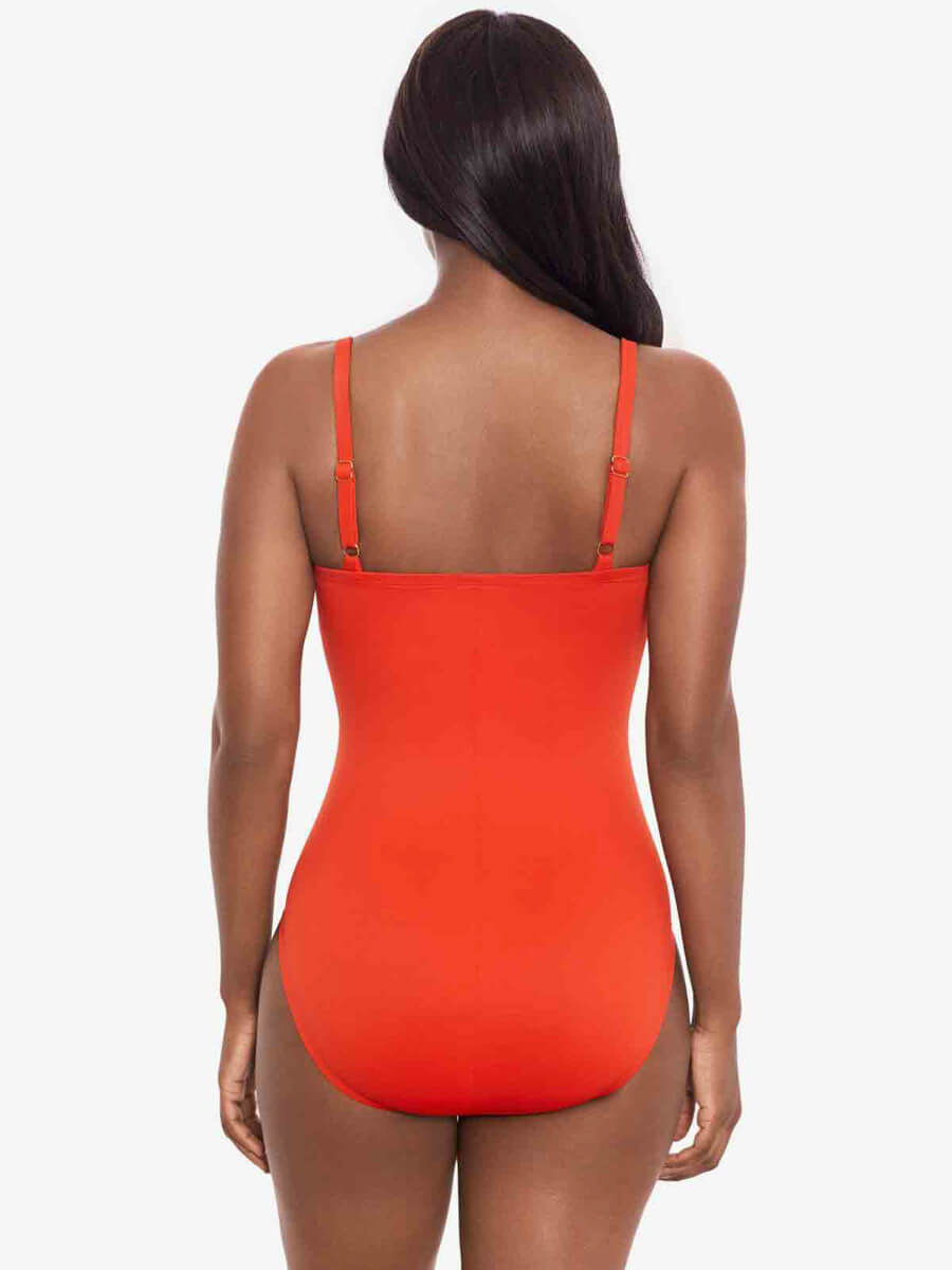 Miraclesuit Rock Solid Starr One Piece Underwire In Arancio