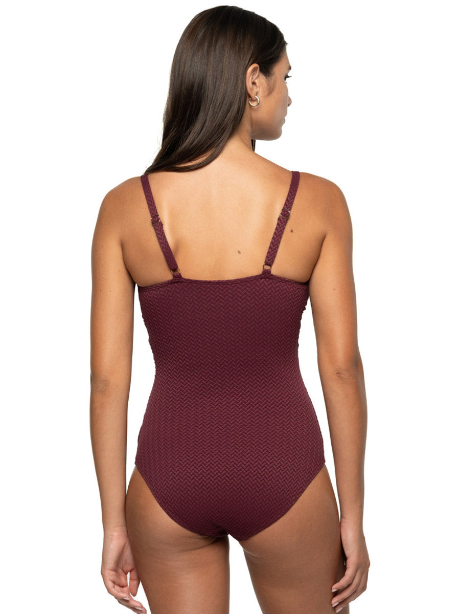 Nip Tuck Saranya Amanda Multifit One Piece in Maroon
