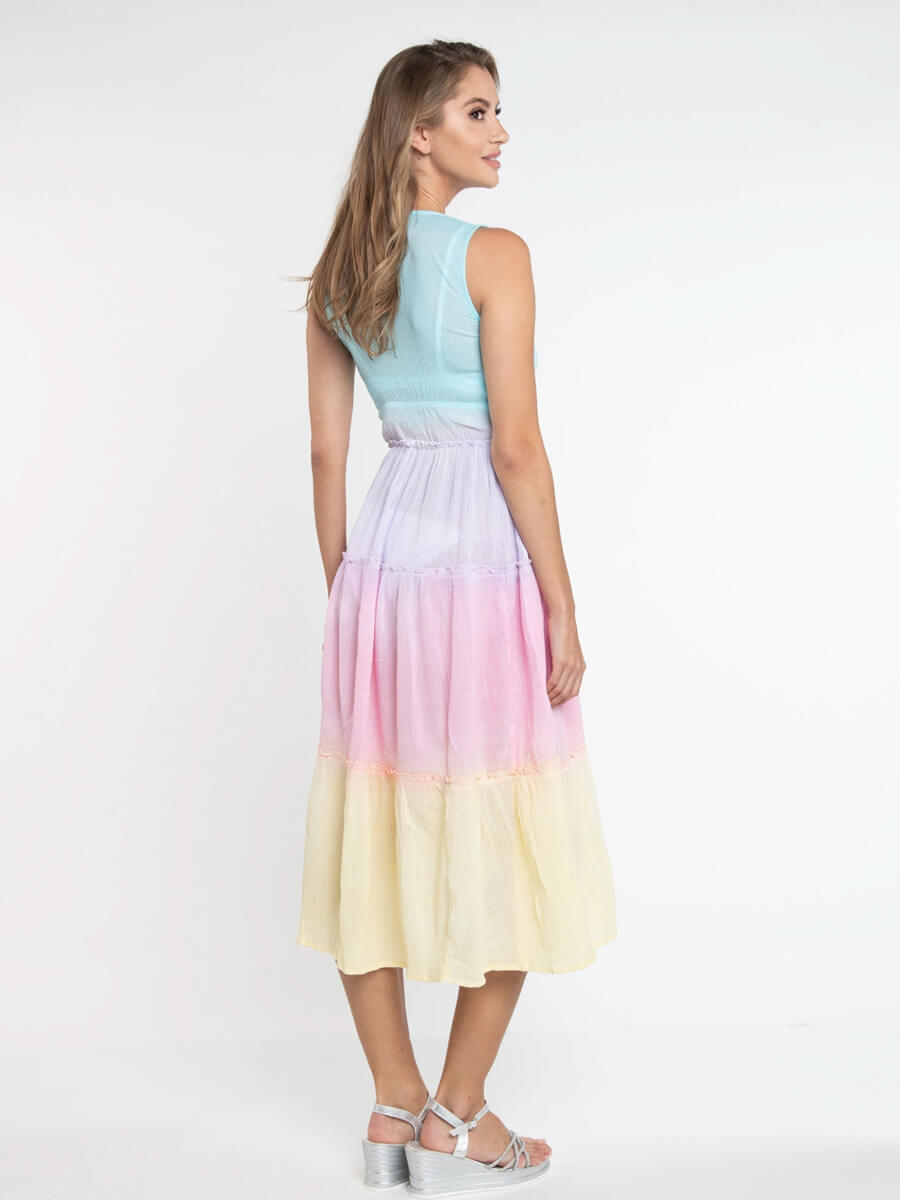 Pia Rossini Biarritz Maxi Dress in Pastel