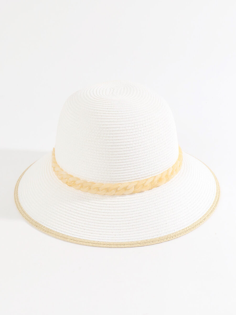 Pia Rossini Cassini Hat in White/Natural