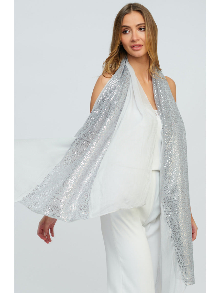 Pia Rossini Chrystal Scarf in Silver