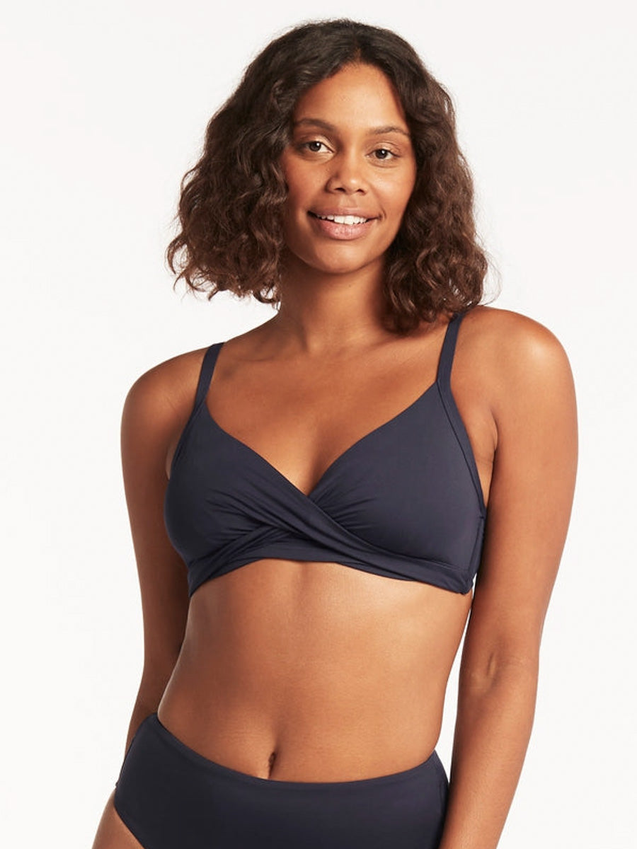 Sea Level Essentials Twist DD/E Top in Night Sky