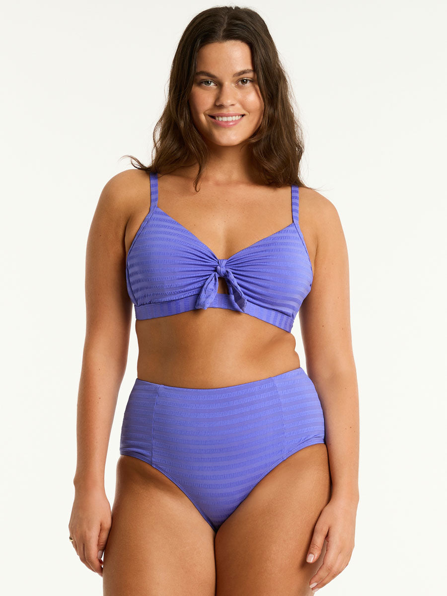 Sea Level Capri High Waist Bottom In Iris