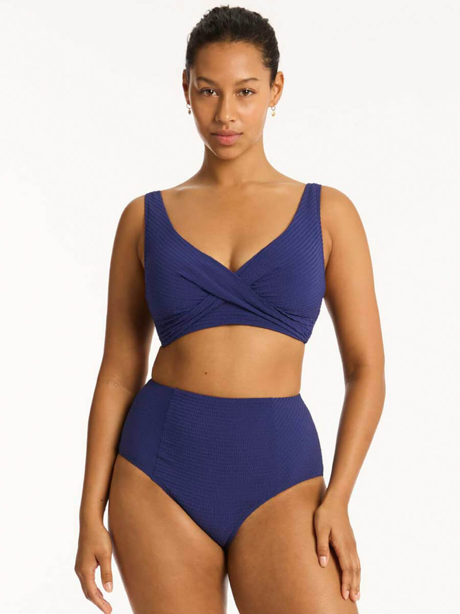 Sea Level Messina High Waist Bottom in French Navy