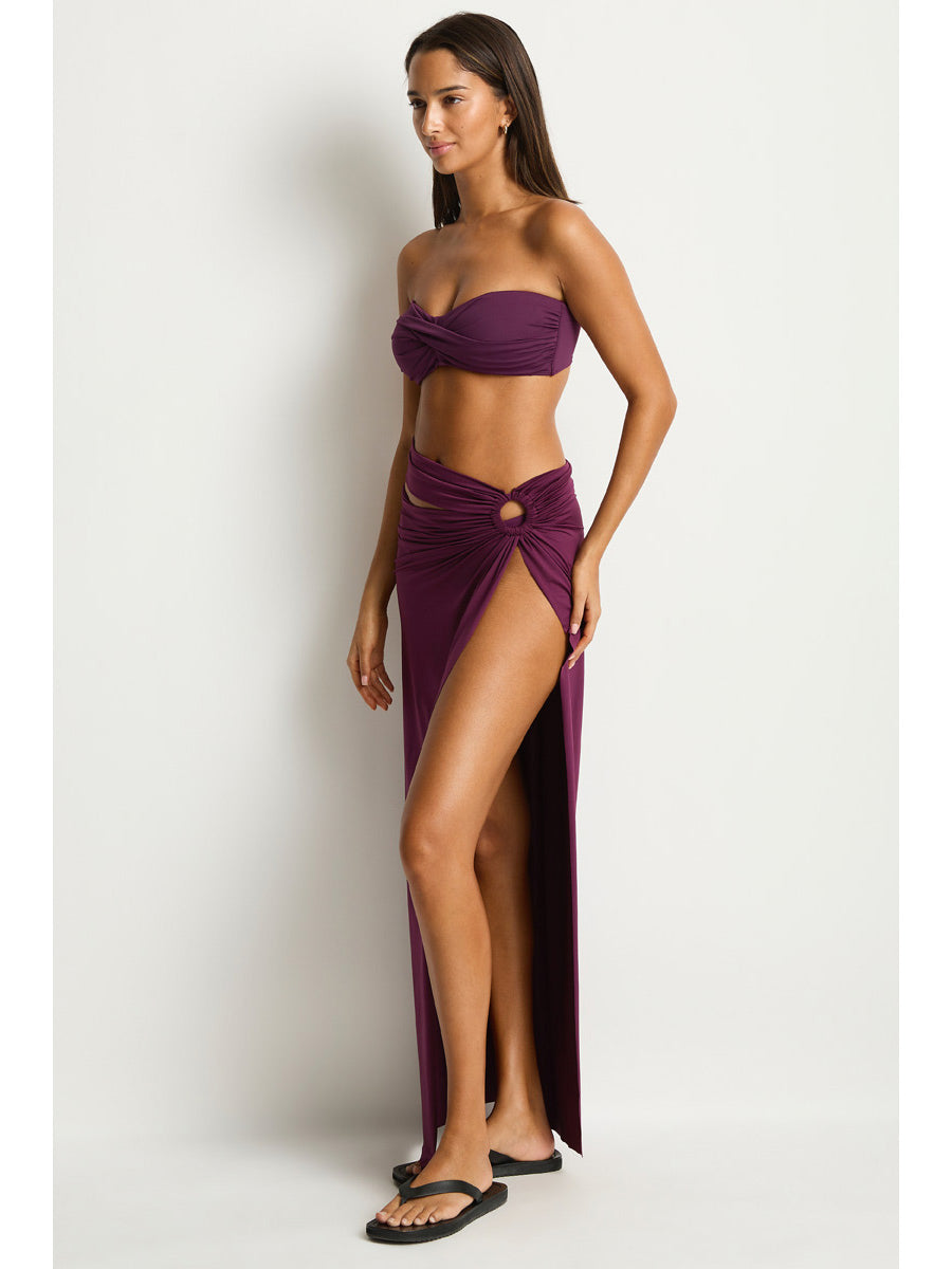 Essentials Multi Wear Skirt in Claret