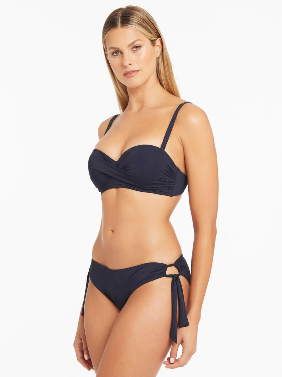 Sea Level Essentials Tie Side Regular Bottom in Night Sky