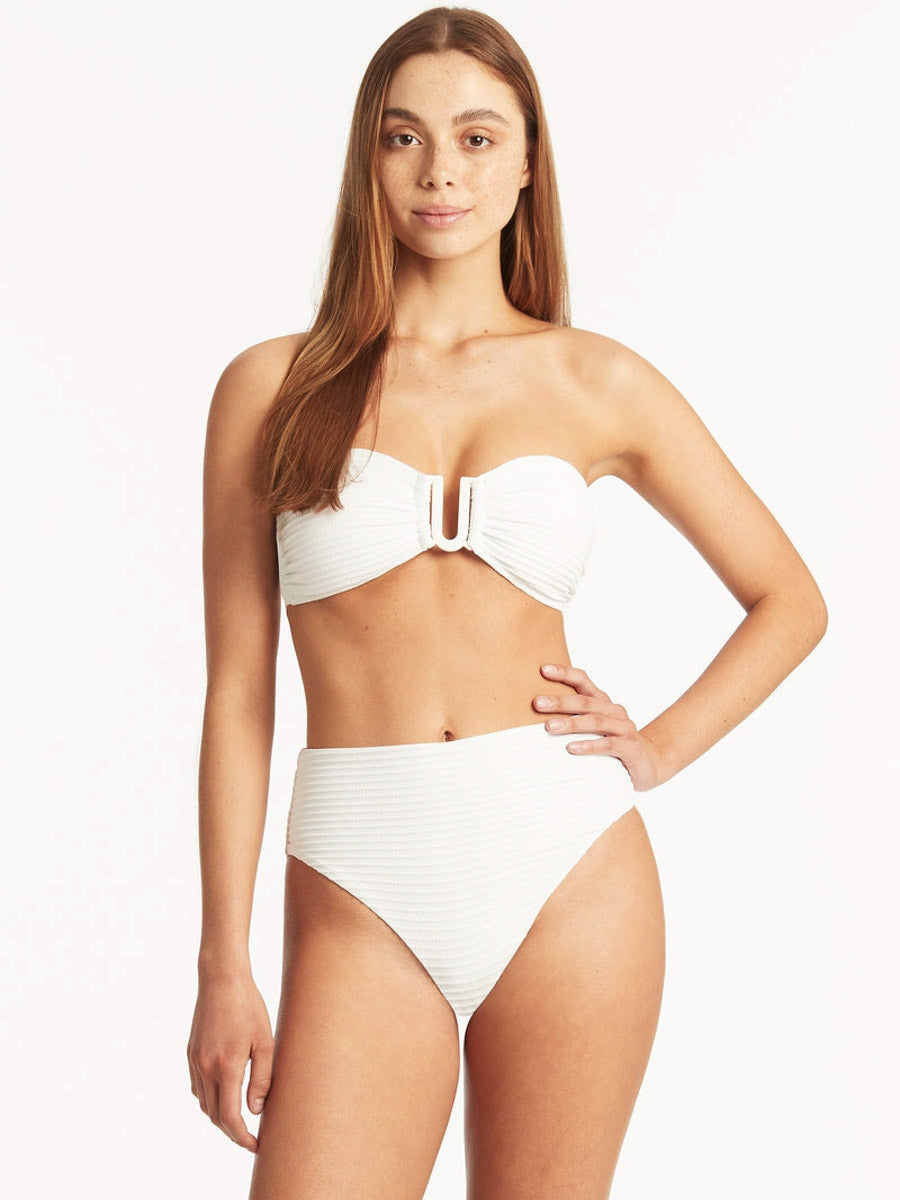 Sea Level Spinnaker U Bar Bandeau in White