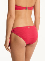 Sea Level Nouveau Tie Side Regular Bottoms in Raspberry, view 2, click to see full size