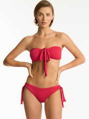 Sea Level Nouveau Halter Bandeau in Raspberry, view 3, click to see full size