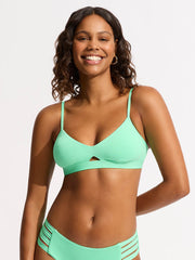 Seafolly Seafolly Collective Hybrid Bralette In Mint, view 1, click to see full size