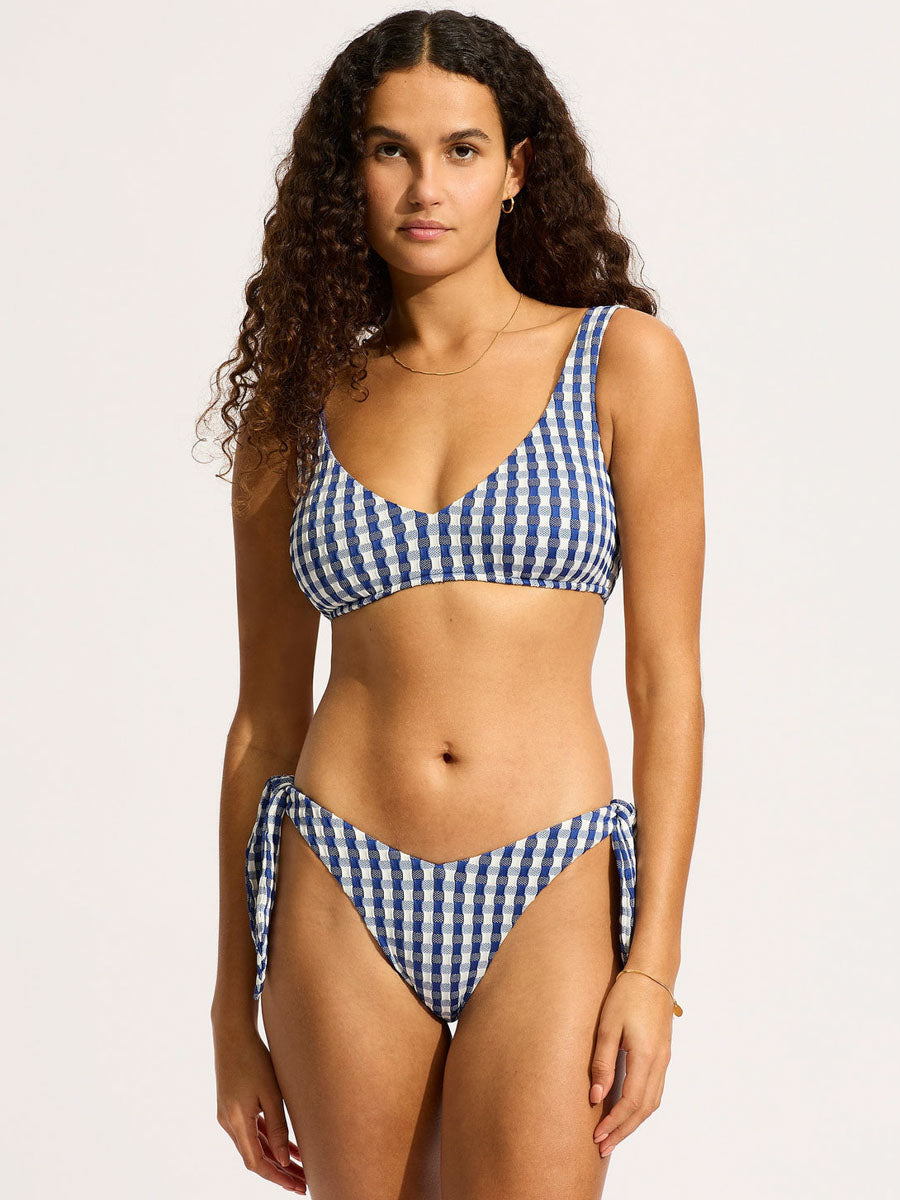 Seafolly Bella Sweetheart Tank in Ultramarine