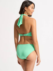 Seafolly Seafolly Collective Halter Bandeau In Mint, view 2, click to see full size