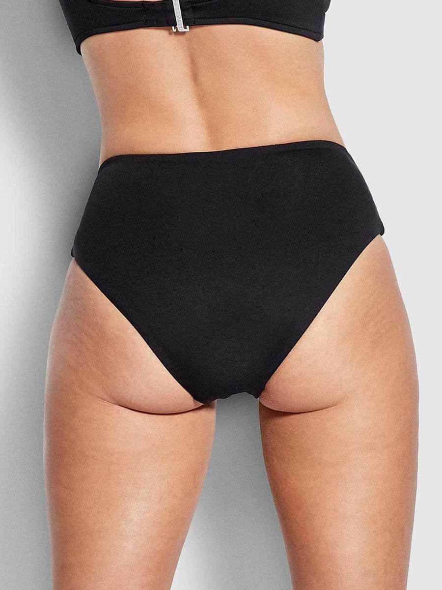 Seafolly SF Collective High Waist Wrap Front Pant in Black