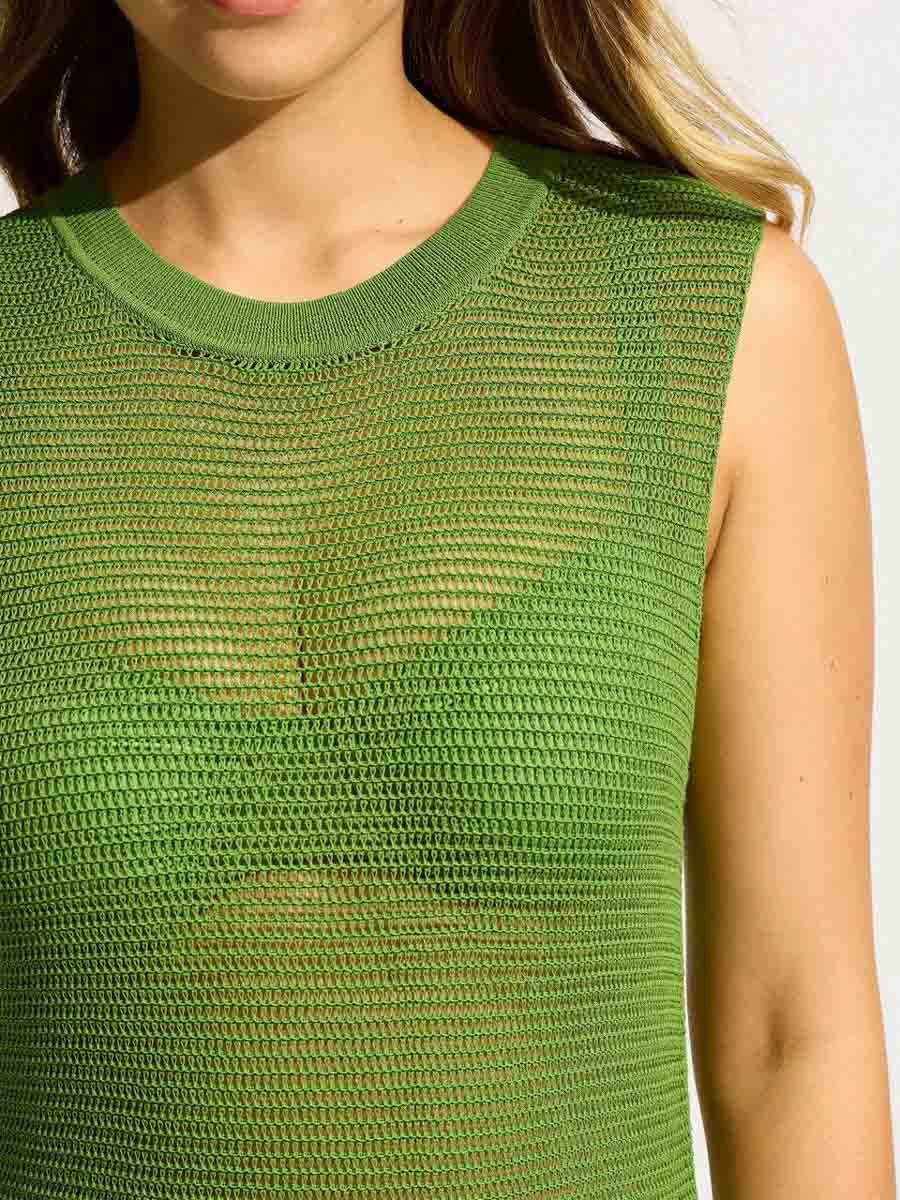 Seafolly Maxi Knit Dress In Sage