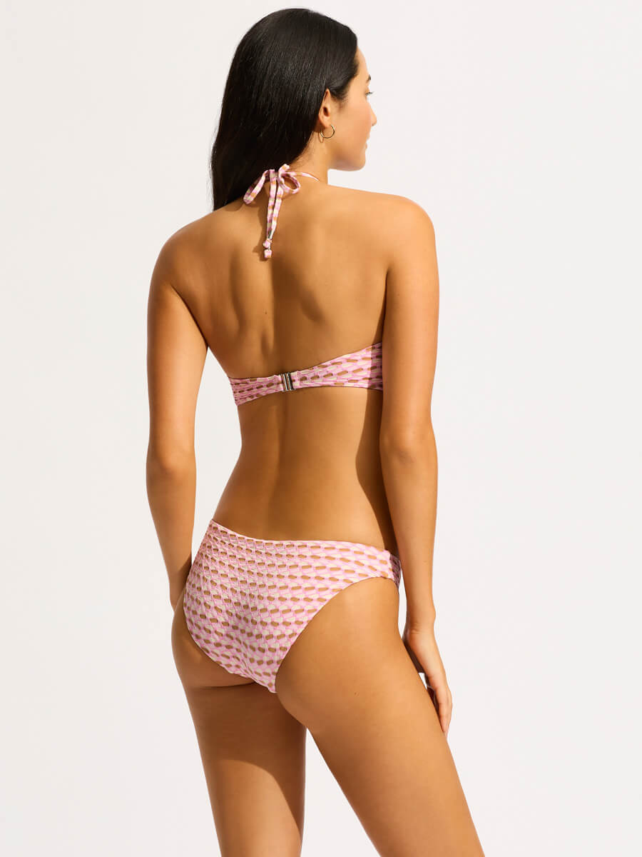 Seafolly Ring Front Bandeau in Blossom
