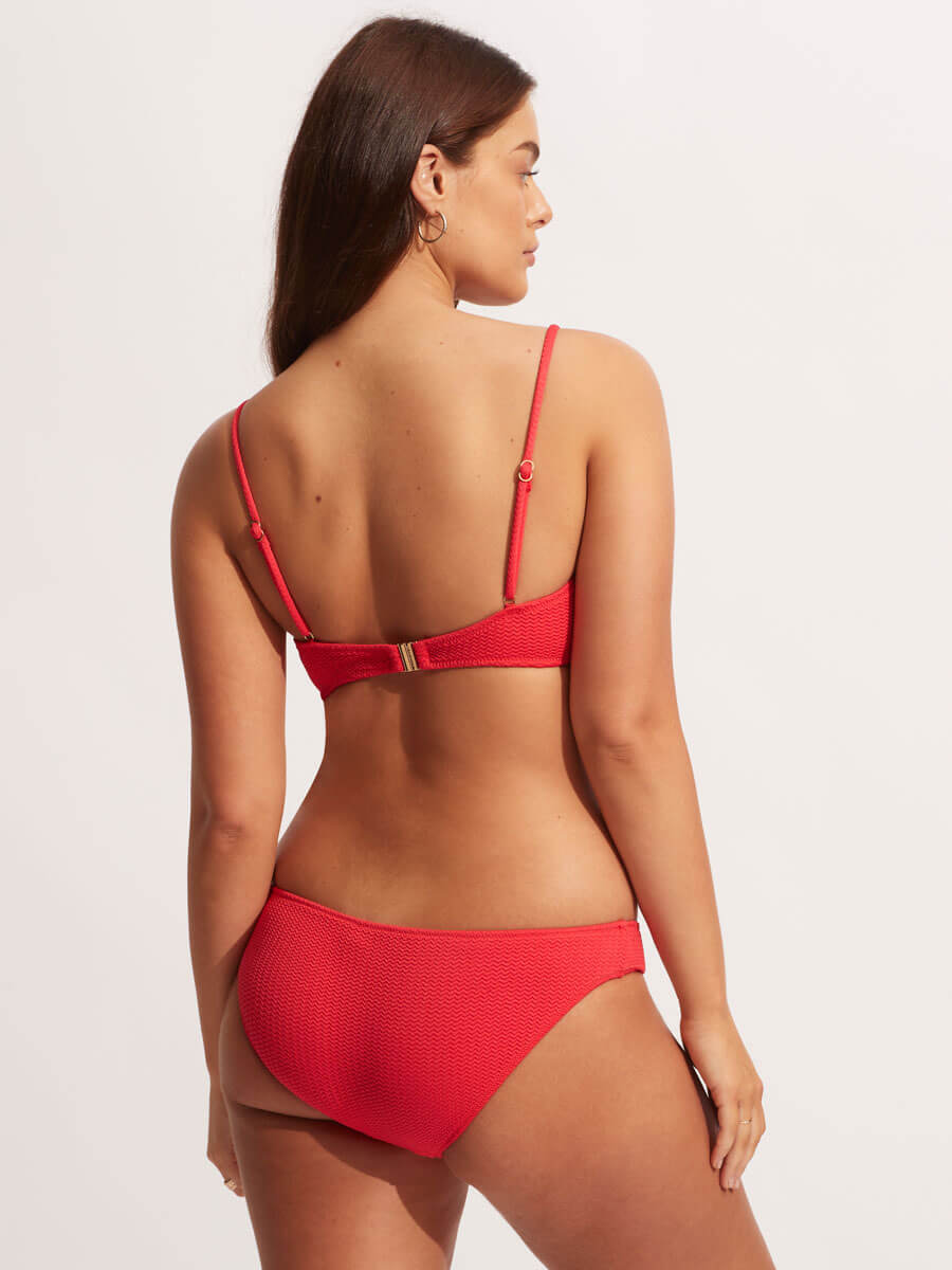 Seafolly Sea Dive Bralette In Chilli Red