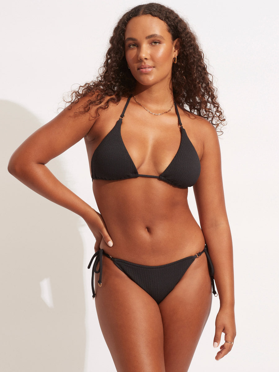 Seafolly Sea Dive Rio Bottom in Black