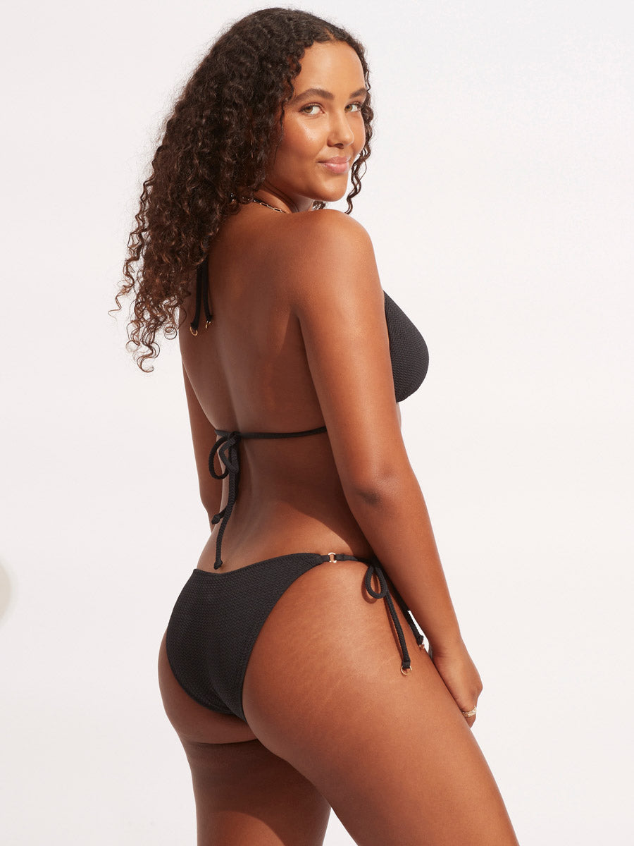 Seafolly Sea Dive Slide Triangle in Black