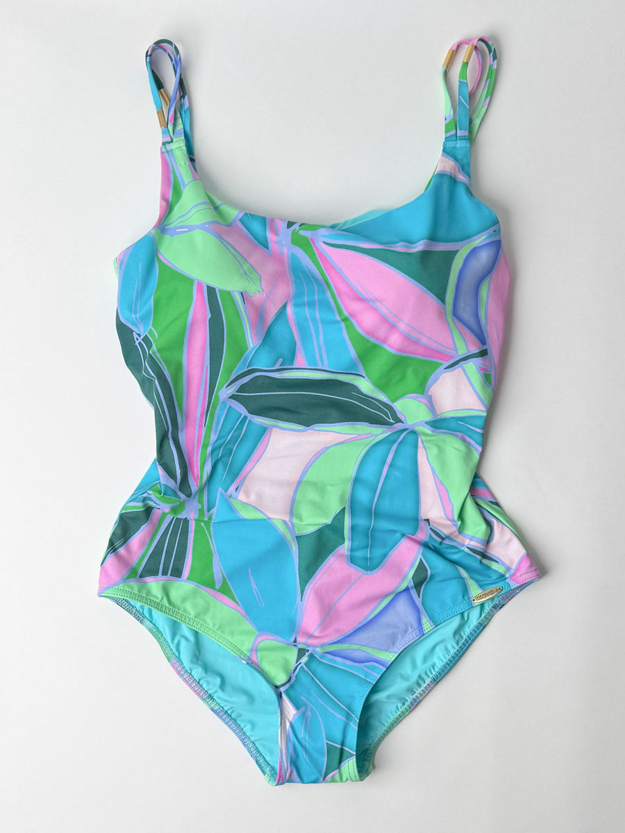 Sunflair One Piece D Cup Open Back In Teal