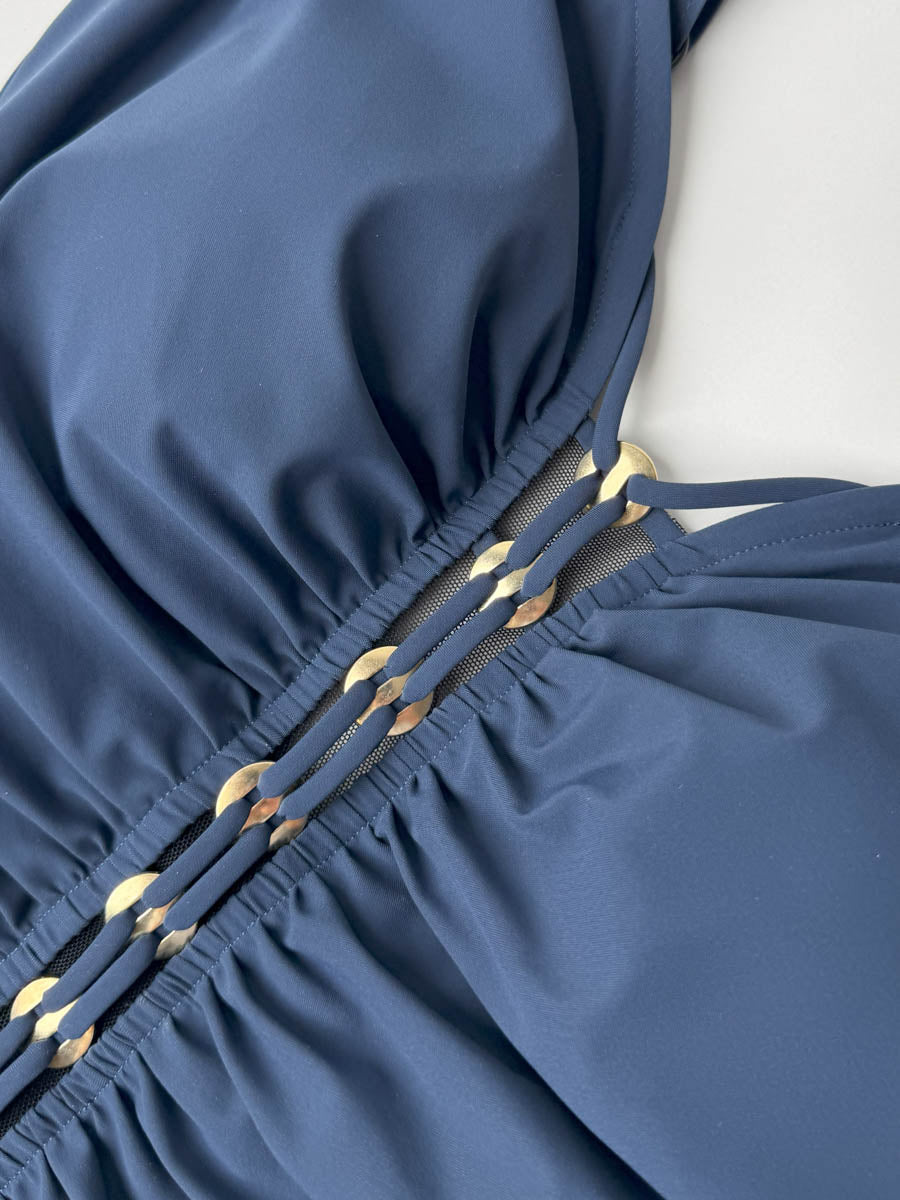 Sunflair One Piece Ruched In Night Blue