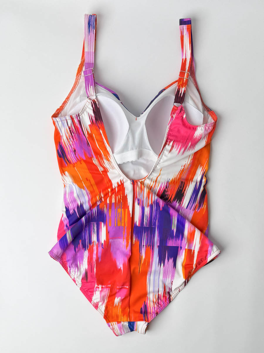 Sunflair One Piece Sweetheart In Orange Multicolor