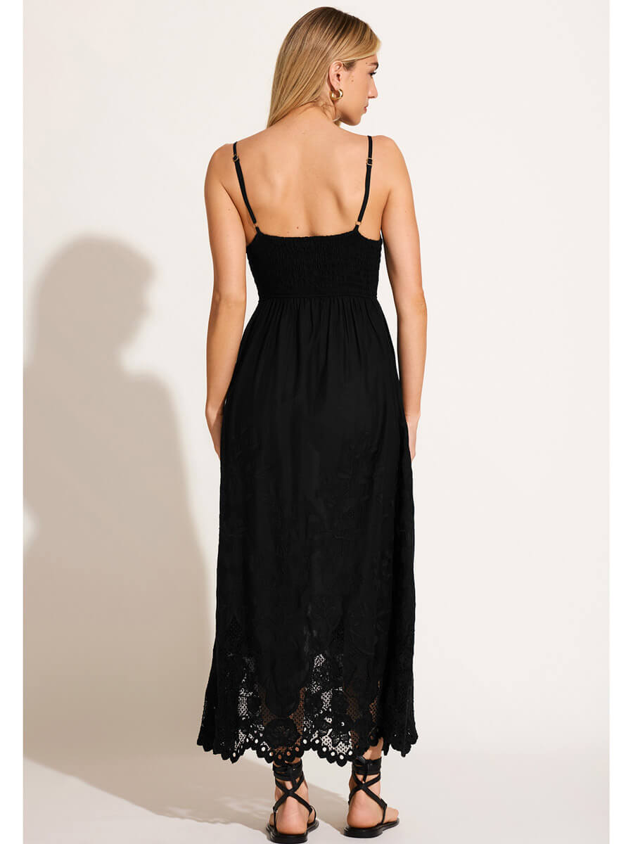 Vitamin A Flora Dress in Black