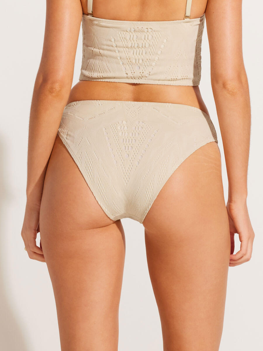 Vitamin A Cali High Leg Bottom Full in Calico Crochet