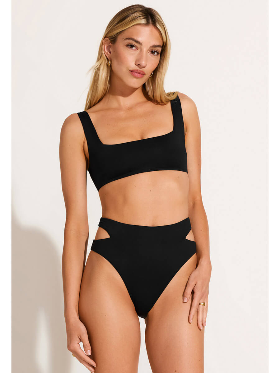 Vitamin A Mika Bralette Top in Eco Black