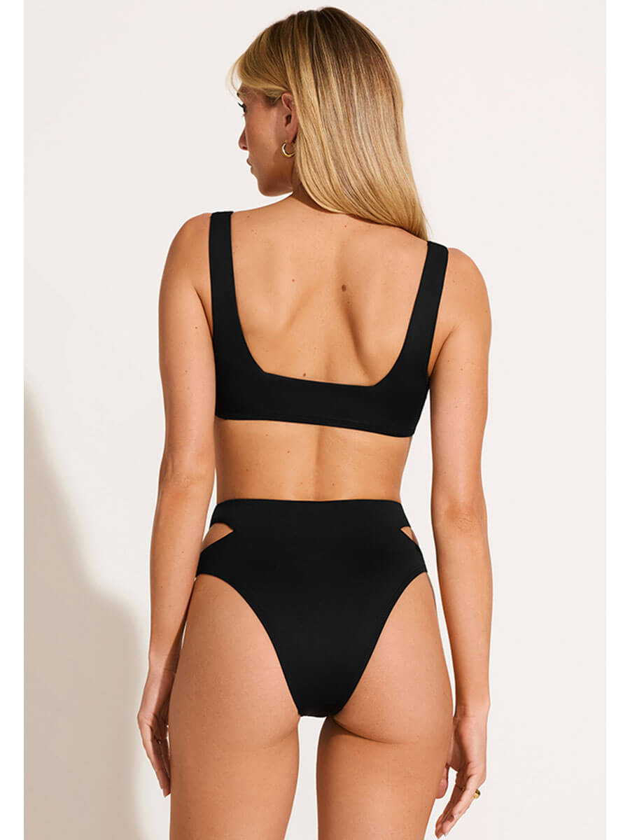 Vitamin A Mika Bralette Top in Eco Black