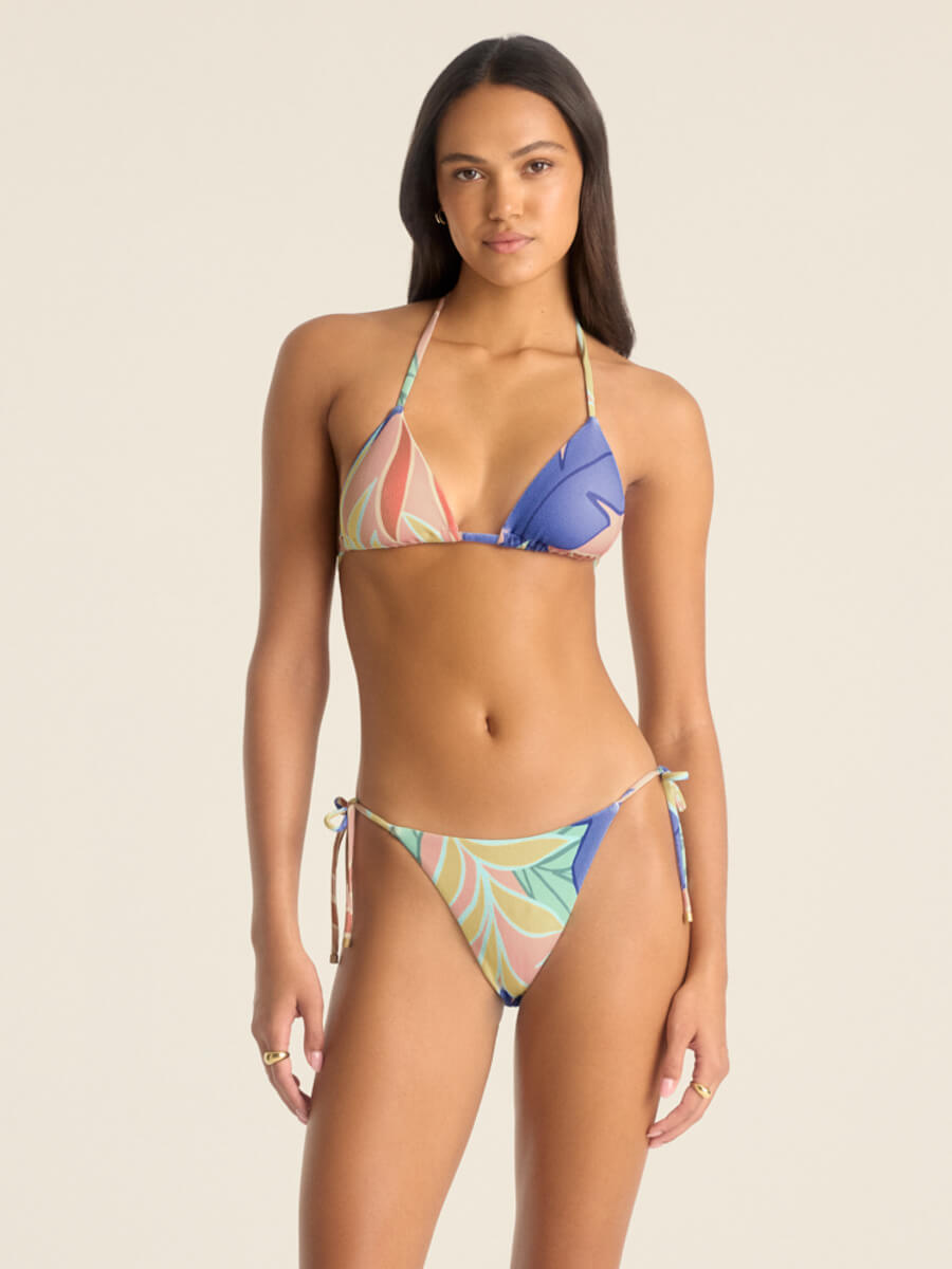 Vitamin A Elle Tie Side Bottom in Retro Jungle
