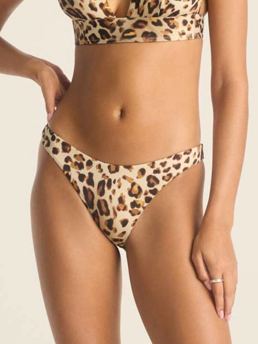 Vitamin A California High Leg Bottom in Lux Leopard