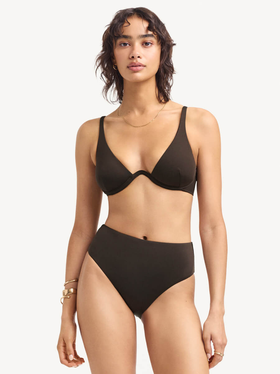 Maisie Underwire Top in Deep Earth