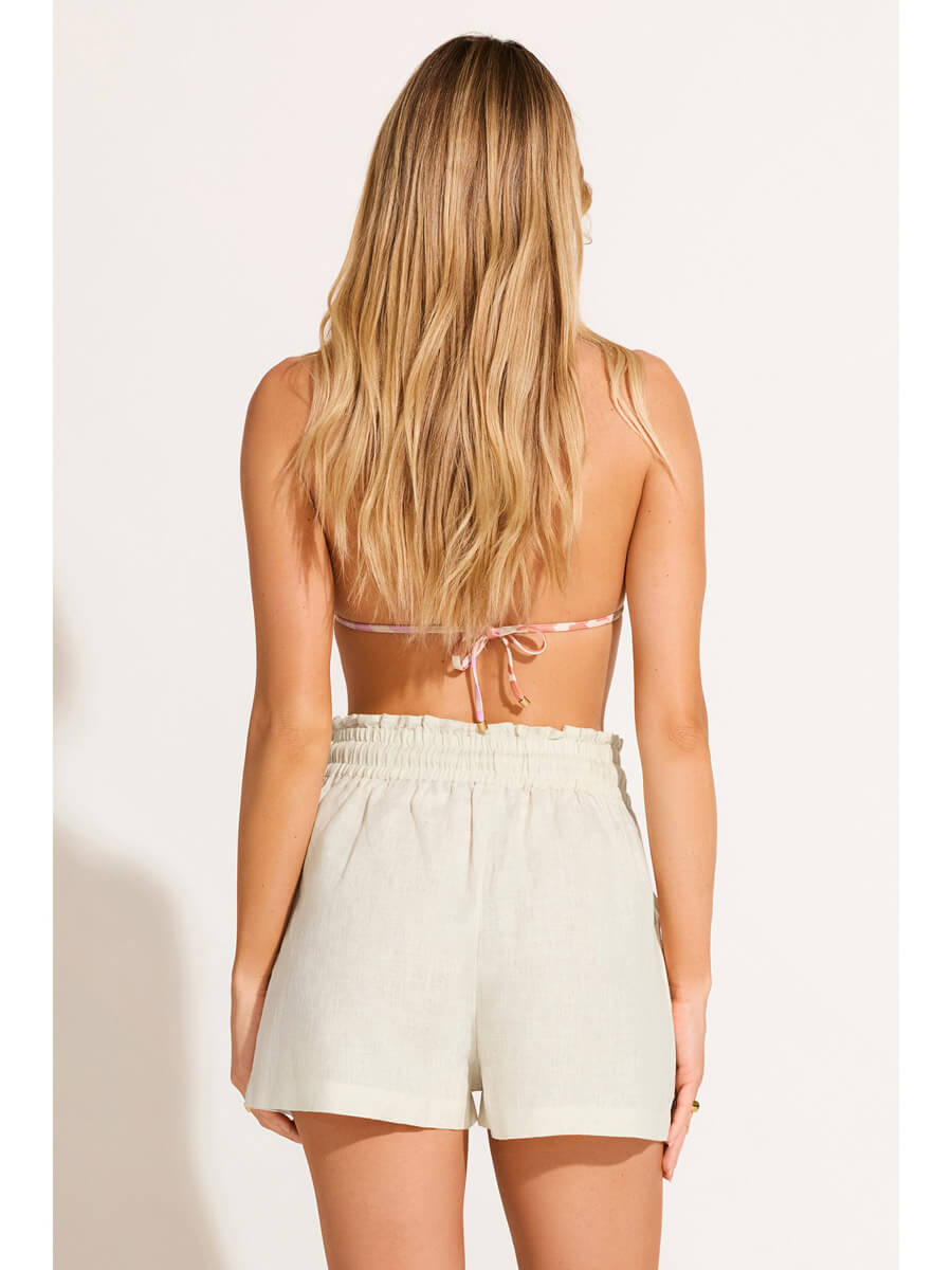 Vitamin A Avery Short in Oatmeal EcoLinen