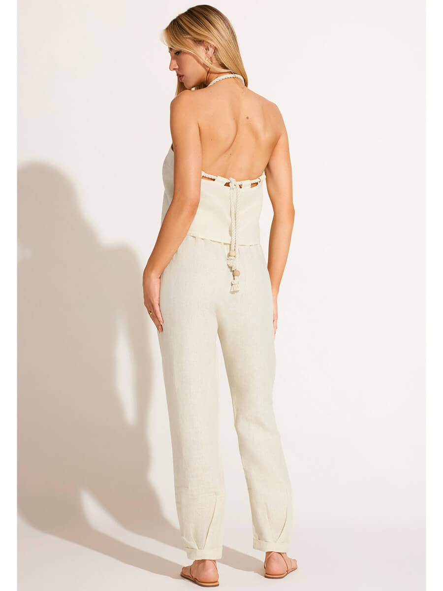 Vitamin A Avery Pant in Oatmeal EcoLinen
