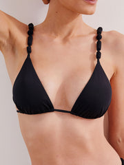 ViX Atena Triangle Top in Black, view 4, click to see full size