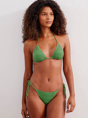 ViX Mesh Tie Side Bottom Brazilian In Acid Green, view 3, click to see full size