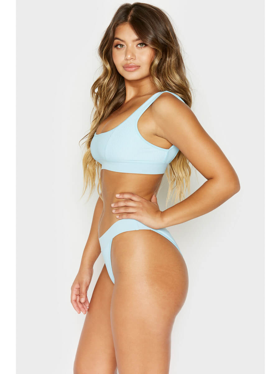 Frankies Bikinis Drew Top Powder