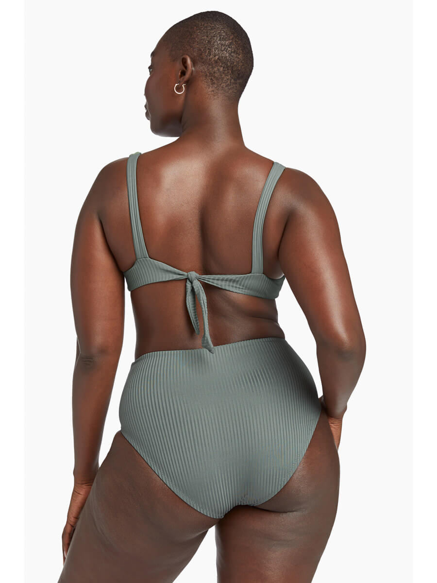 Vitamin A Demi Top in Sea Green EcoRib