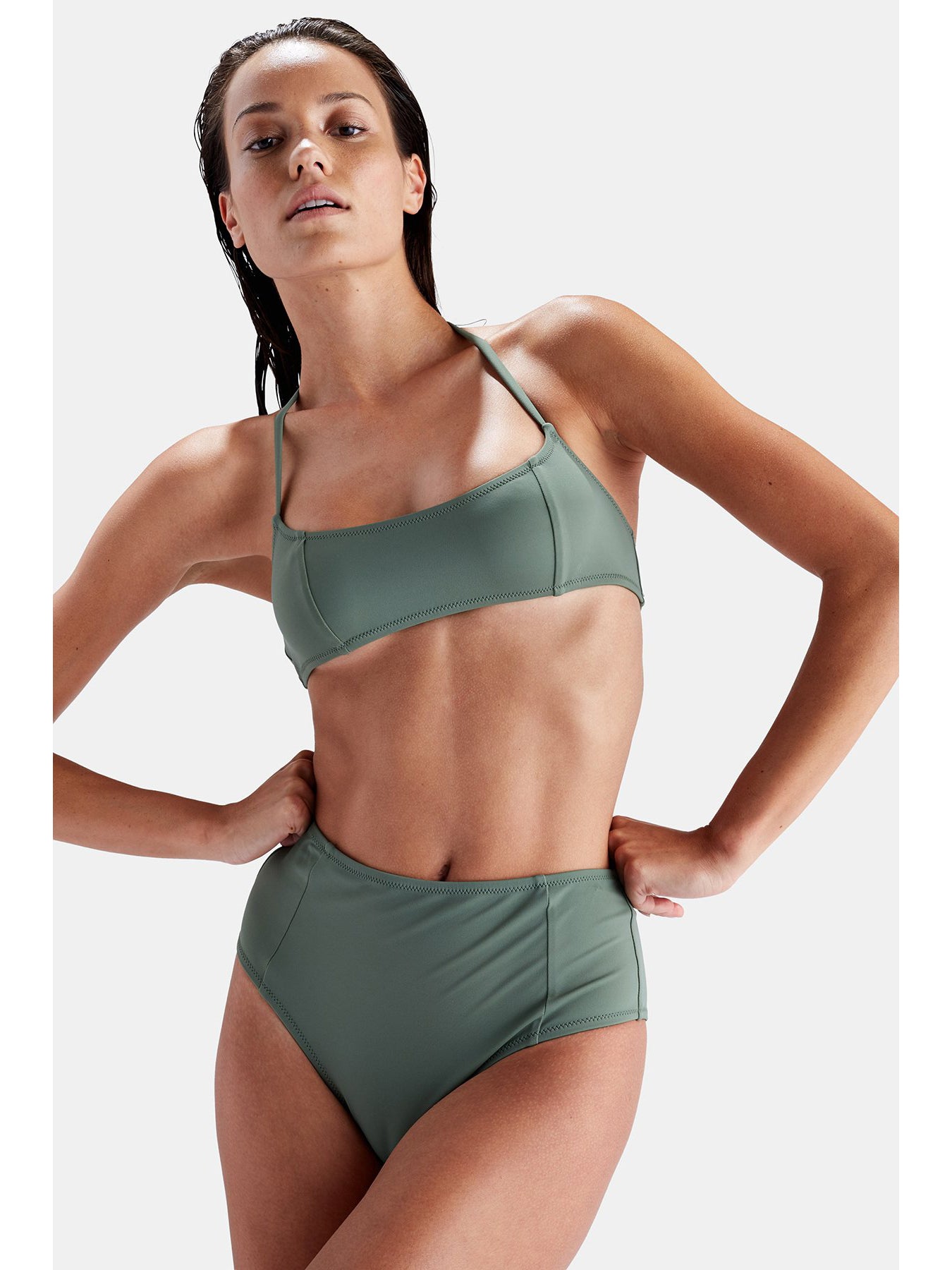 Solid & Striped Jessica Halter Top Army