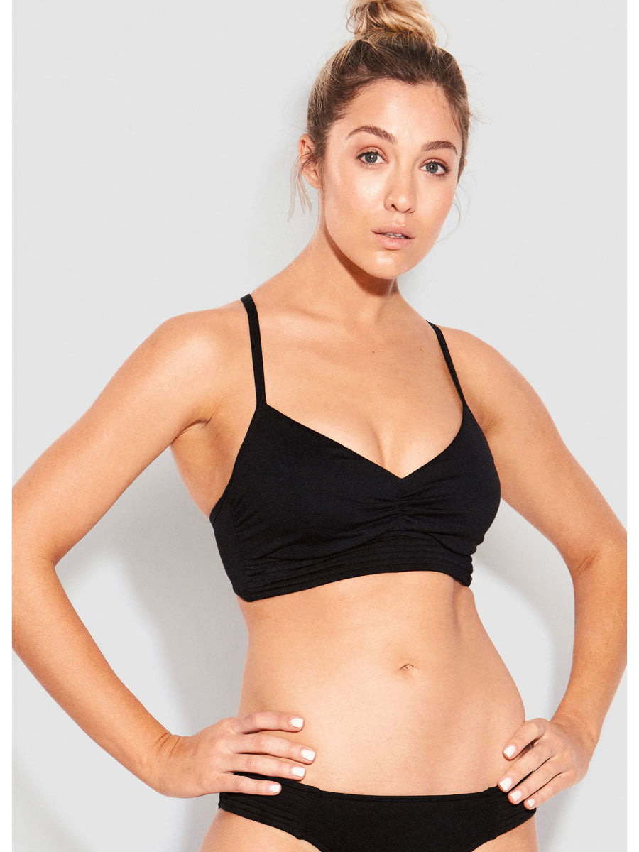 Seafolly Quilted DD Cup Bralette Black
