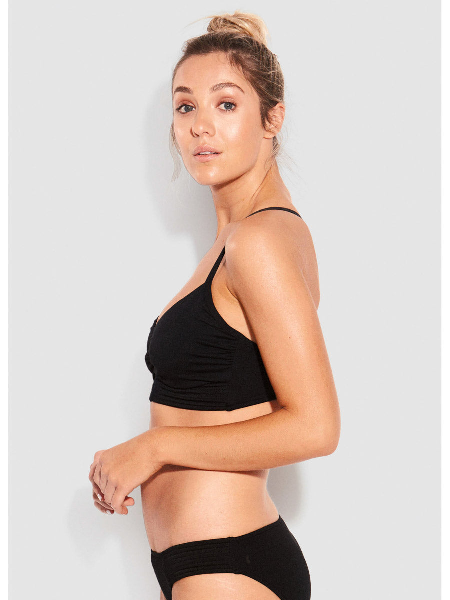 Seafolly Quilted DD Cup Bralette Black