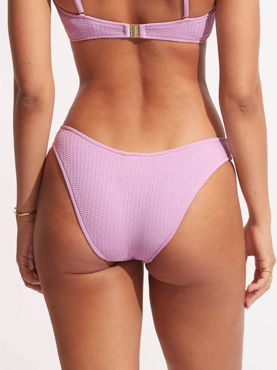 Seafolly Sea Dive High Cut Bottom in Lilac
