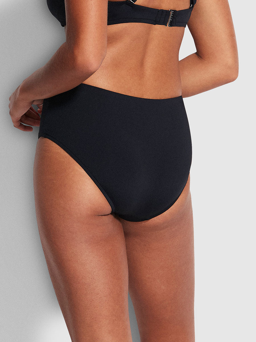 Seafolly SF Collective Wide Side Retro in Black