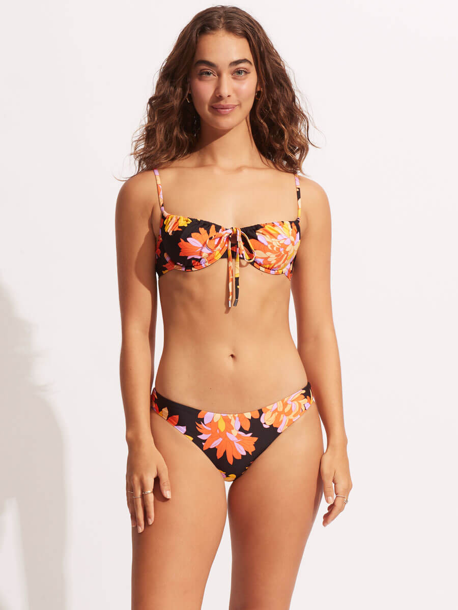 Seafolly Palm Springs Hipster Bottom in Black