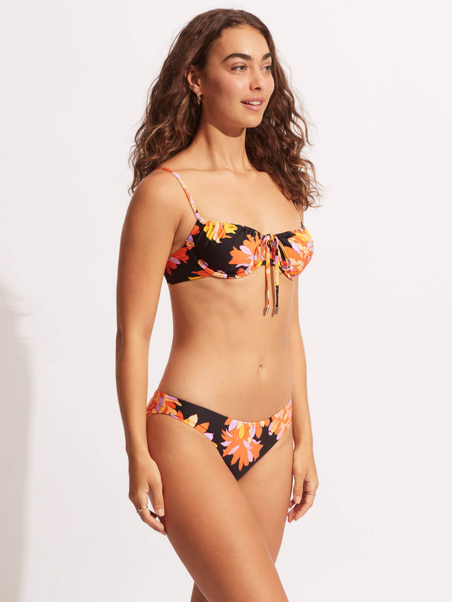 Seafolly Palm Springs Hipster Bottom in Black