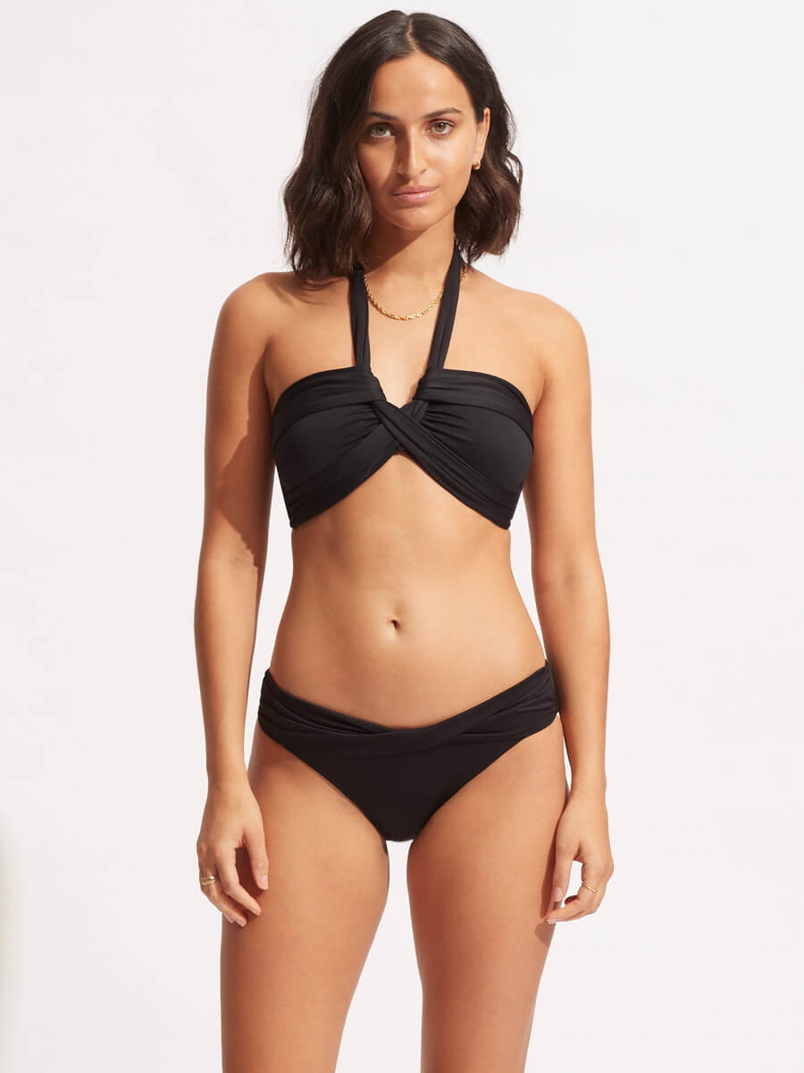 Seafolly SF Collective Twist Hipster in Black